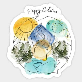 Happy Solstice Sticker